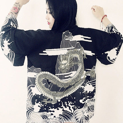 Women's Chinese Dragon Printed Jacket - Wnkrs