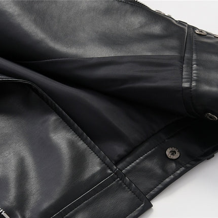 Women's Biker PU Leather Jacket - Wnkrs