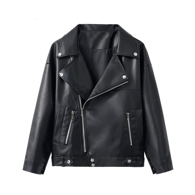 Women's Biker PU Leather Jacket