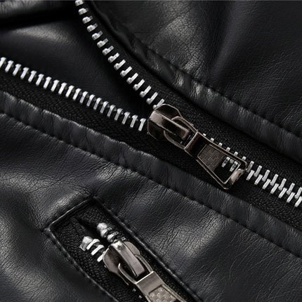 Women's Biker PU Leather Jacket - Wnkrs