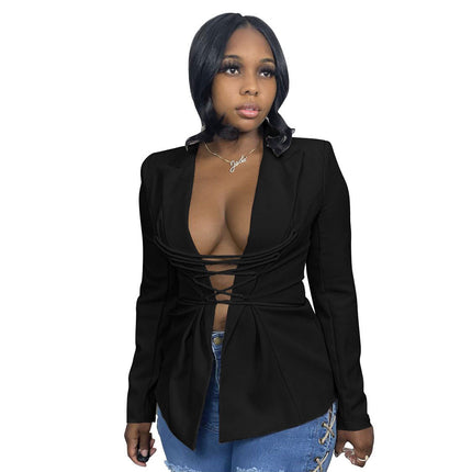 Women's Lace-Up Blazer - Wnkrs