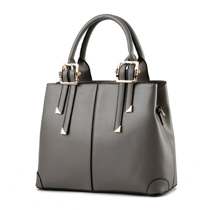 Elegant Classic Solid Color Women's Handbag - Wnkrs