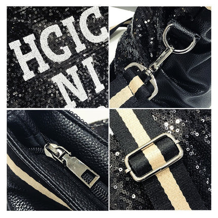 Fashion Sequined Top-Handle Bag - Wnkrs