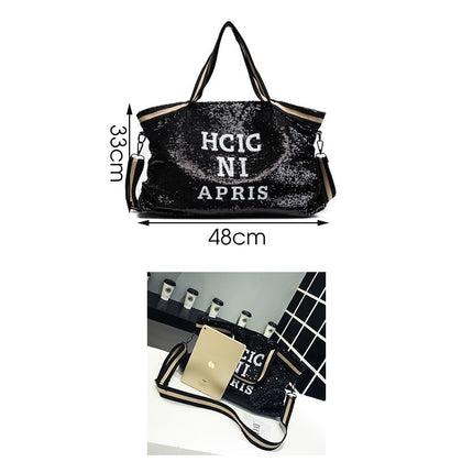 Fashion Sequined Top-Handle Bag - Wnkrs