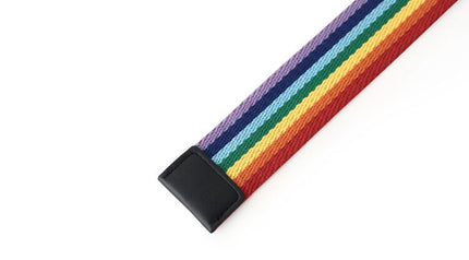 Rainbow Printed Ring Buckle Belt - Wnkrs