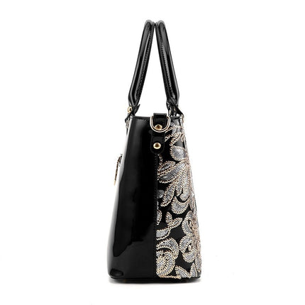 Women's Floral Patterned Shoulder Bag - Wnkrs