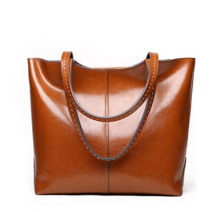 Women's Glance Leather Stitched Strap Shoulder Bag - Wnkrs