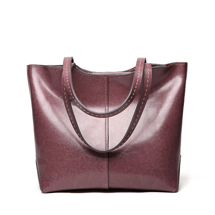 Women's Glance Leather Stitched Strap Shoulder Bag - Wnkrs
