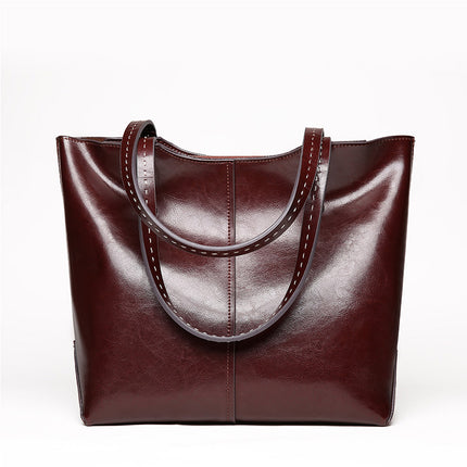 Women's Glance Leather Stitched Strap Shoulder Bag - Wnkrs