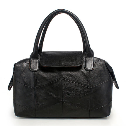 Women's Classic Leather Handbag - Wnkrs