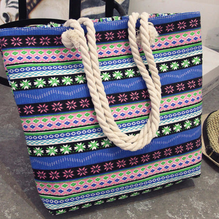 Women Patterned Tote Canvas Shoulder Bags - Wnkrs