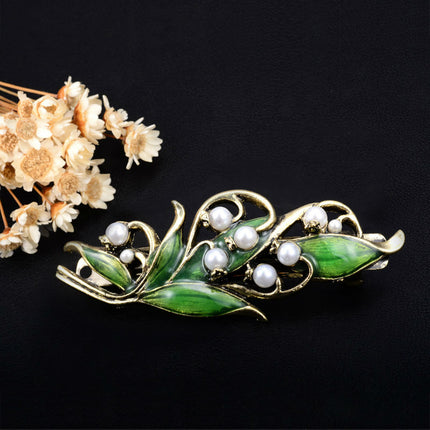 Women's Vintage Style Wood Lily Hair Clip - wnkrs
