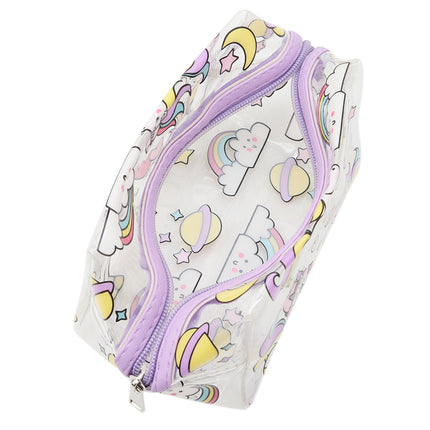 Transparent Unicorn Printed Cosmetic Bag - Wnkrs