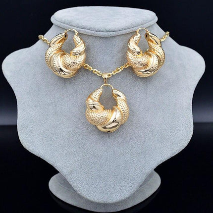 Ensemble collier et boucles d'oreilles Sunny pour femme