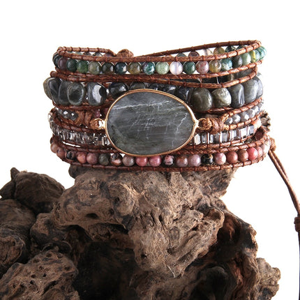 Bohemian Bracelet with Mixed Natural Stones - Wnkrs