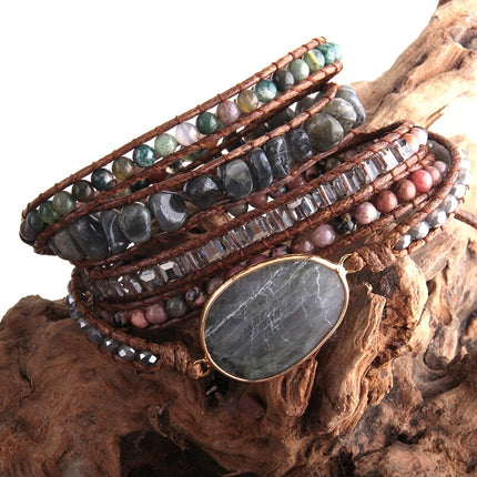 Bohemian Bracelet with Mixed Natural Stones - Wnkrs