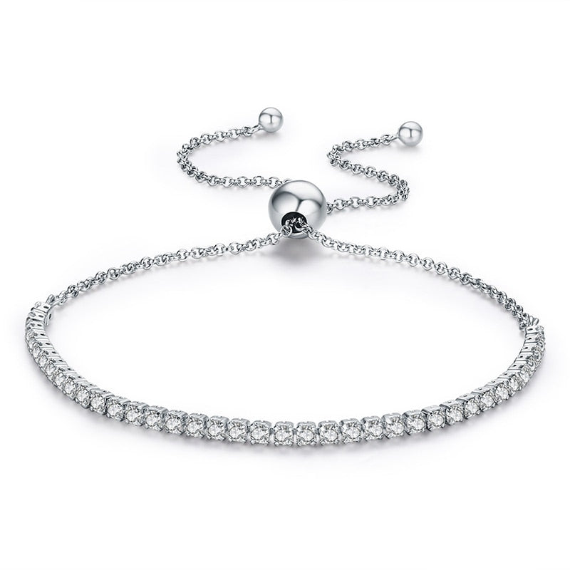 Women’s Thin Silver Chain Bracelet