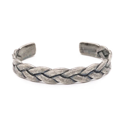Men's Vintage Leather / Steel Bangles - Wnkrs