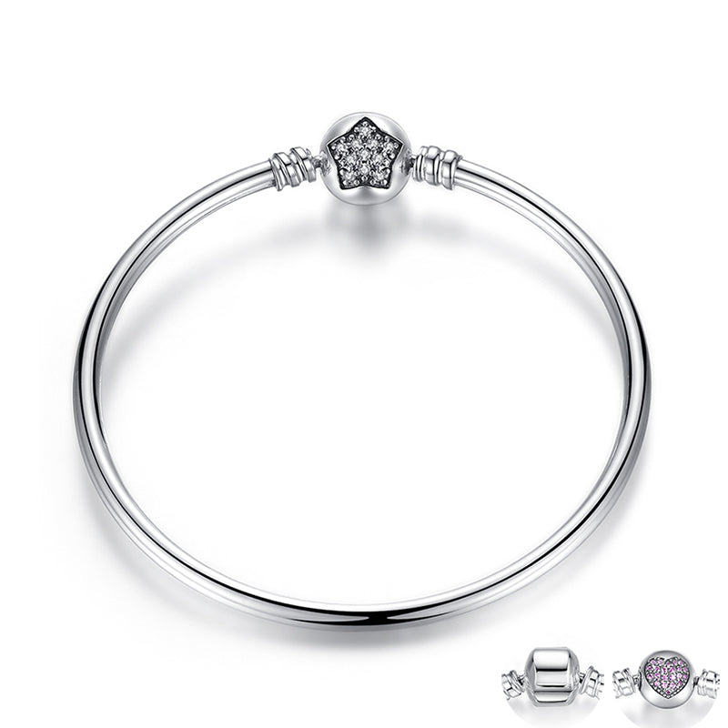 Charming Women's Sterling Silver Bracelet