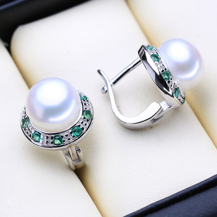 Women’s Luxury 925 Silver Pearls Jewelry 3 pcs Set - Wnkrs