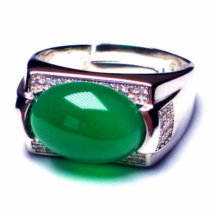 Natural Green Jade Ring - Wnkrs