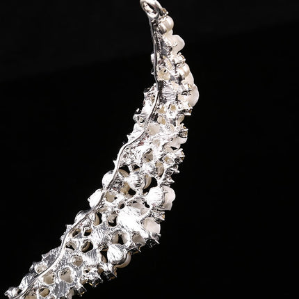 Fashion Evening Sparkling Pearl Crystal Tiaras - Wnkrs