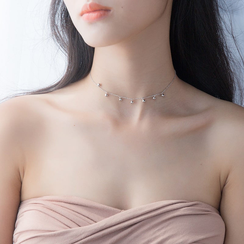Women's Beaded Choker Necklace