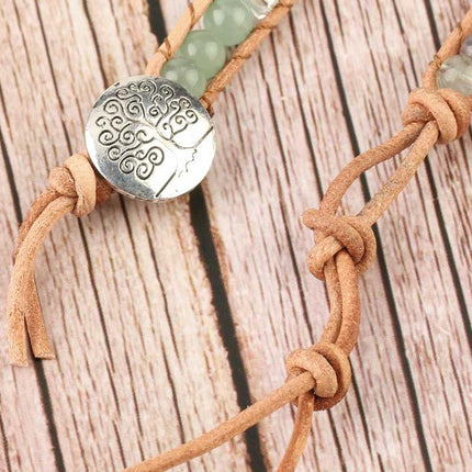 Natural Healing Stone Wrap Bracelet for Women - Wnkrs