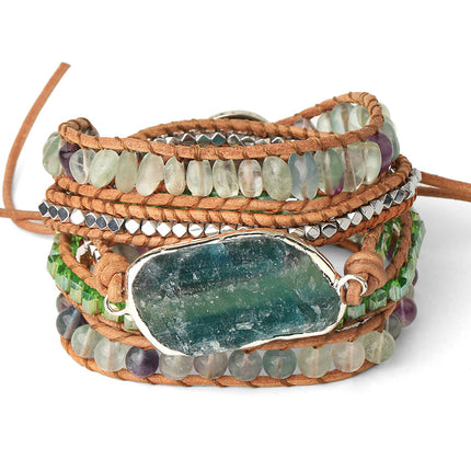 Natural Healing Stone Wrap Bracelet for Women - Wnkrs