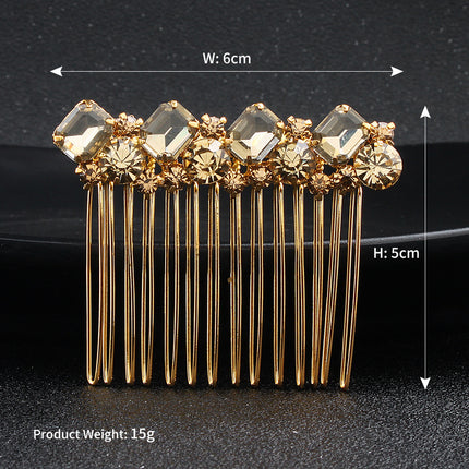 Fashionable Glass Stones Bridal Headwear - Wnkrs