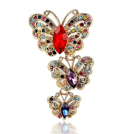 Women's Vintage Style Butterflies Brooch - Wnkrs
