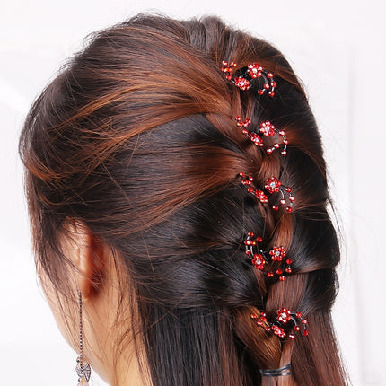 Bridal Rhinestone Snowflake Hair Clips - Wnkrs