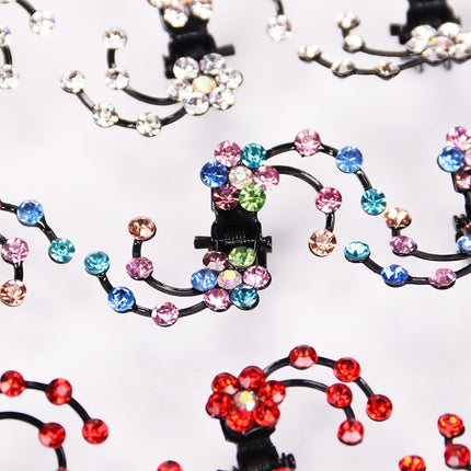 Bridal Rhinestone Snowflake Hair Clips - Wnkrs