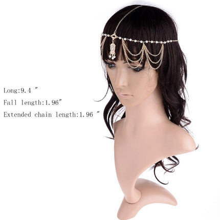 Women's Boho Pearls Decorated Head Chain - wnkrs