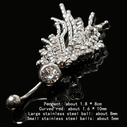 Luxury Titanium Steel Belly Piercing - wnkrs