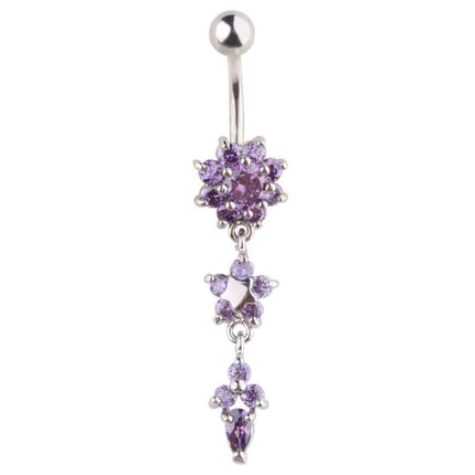 Belly Button Piercing Jewelry with Floral Designs - Wnkrs