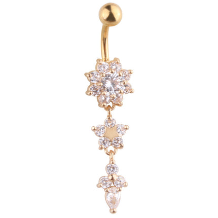 Belly Button Piercing Jewelry with Floral Designs - Wnkrs