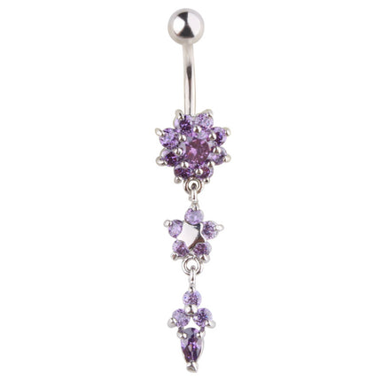 Belly Button Piercing Jewelry with Floral Designs - Wnkrs