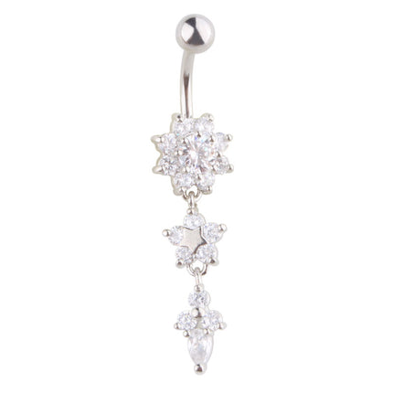 Belly Button Piercing Jewelry with Floral Designs - Wnkrs