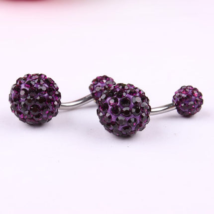 Luxury Summer Sparkling Steel Belly Ring - Wnkrs