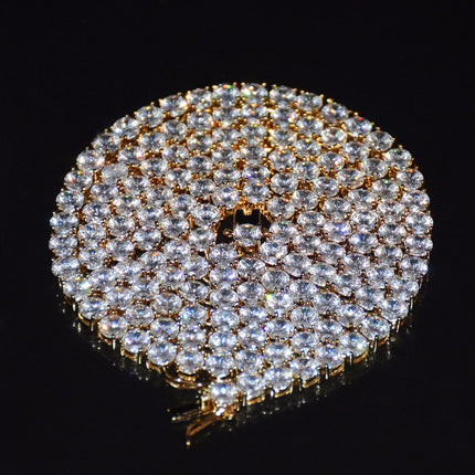 Men's Cross Shaped Rhinestones Decorated Pendant Necklace - Wnkrs