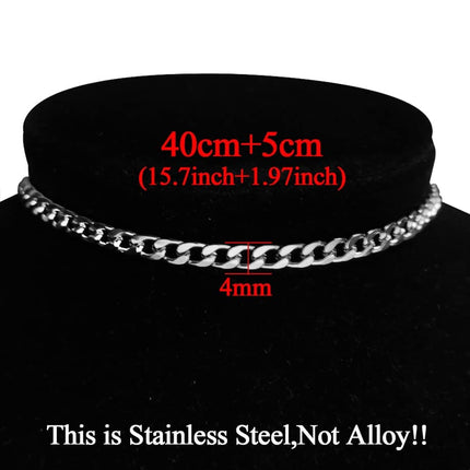 Men's Thick Cuban Link Chain Choker - Wnkrs