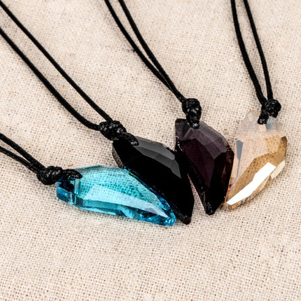 Men's Crystal Wolf Tooth Pendant Necklace - Wnkrs
