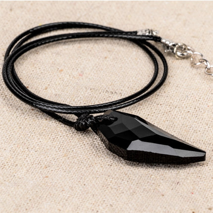 Men's Crystal Wolf Tooth Pendant Necklace - Wnkrs