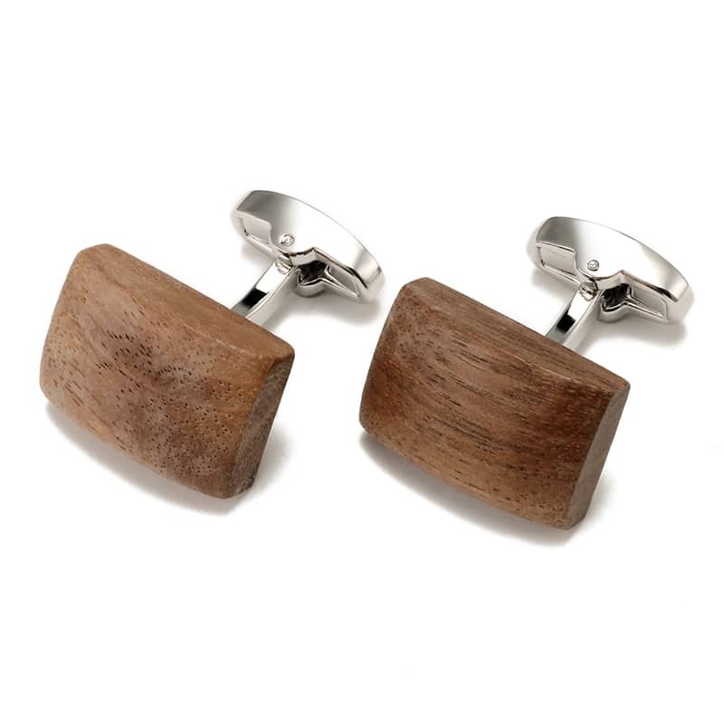 Men's Walnut Wood Cufflinks