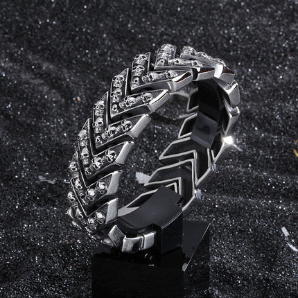 Rock Style Stainless Steel Skulls Men's Bracelet - wnkrs