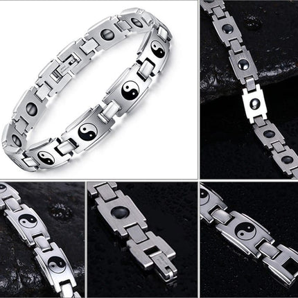 Men's Ying Yang Magnetic Bracelet - wnkrs