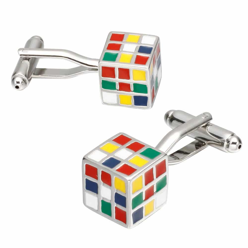 Magic Cube Design Cufflinks
