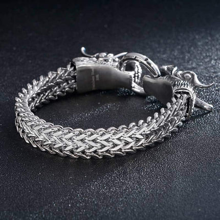 Dragon Stainless Steel Bracelet for Men - Wnkrs