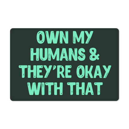 Funny Pet Food Mat - Printed Anti-Slip Pet Bowl Mat - Cool Pet Feeding Mat - wnkrs